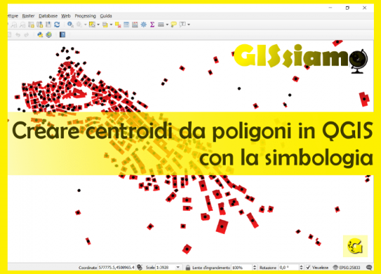 Creare centroidi da poligoni in QGIS con la simbologia