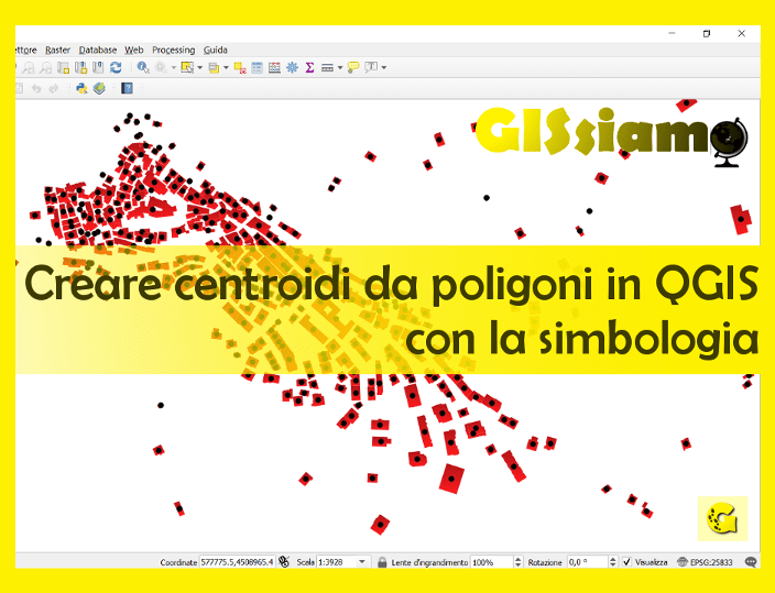 Creare centroidi da poligoni in QGIS con la simbologia