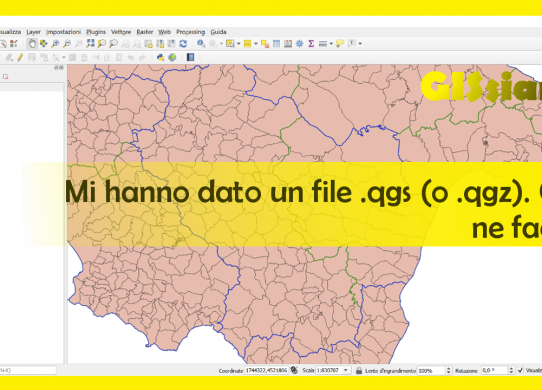 Mi hanno dato un file .qgs (o .qgz