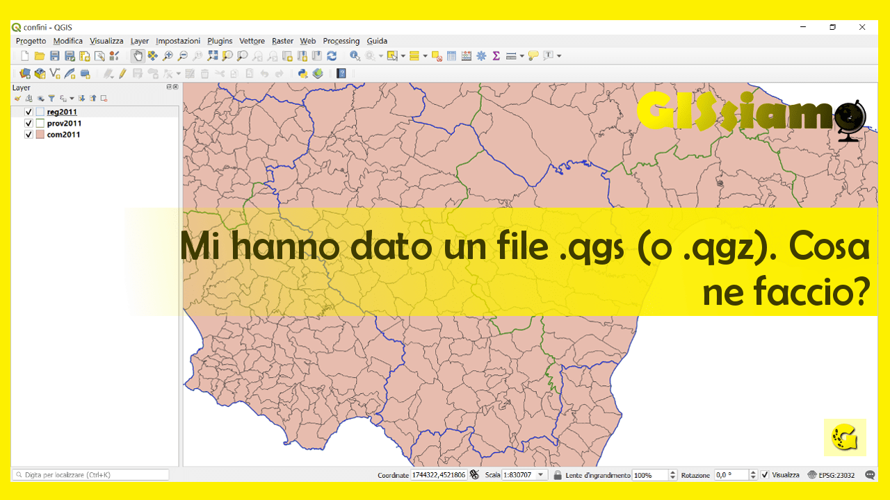 Mi hanno dato un file .qgs (o .qgz
