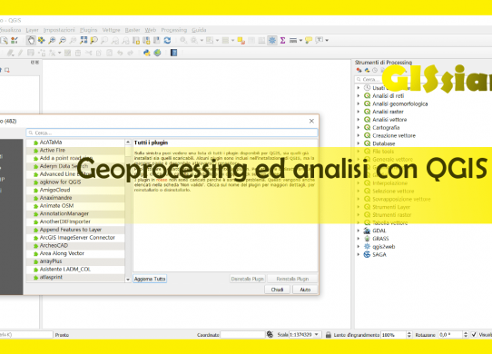 Geoprocessing ed analisi con QGIS 3: le basi