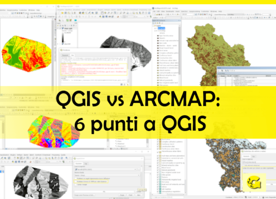 QGIS vs ARCMAP: 6 punti a QGIS