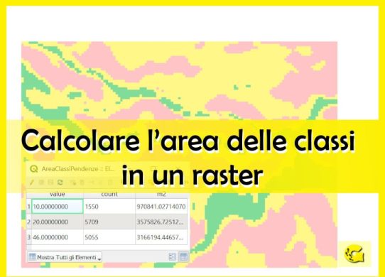 Calcolare l’area delle classi di un raster