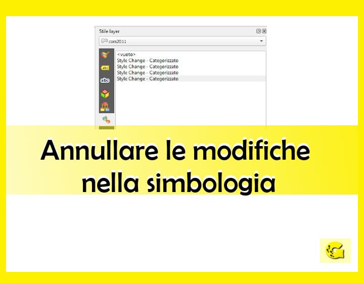 Annullare le modifiche nella simbologia