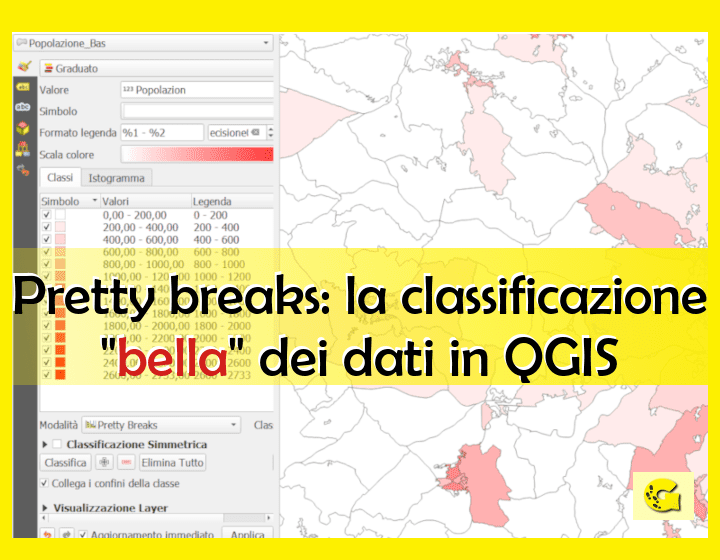 Pretty breaks: la classificazione "bella" dei dati in QGIS