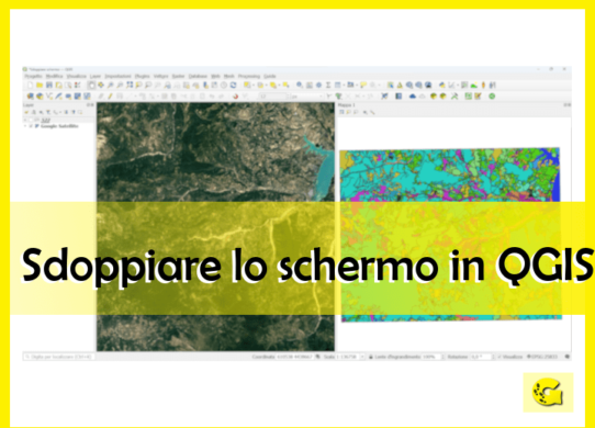 Sdoppiare lo schermo in QGIS