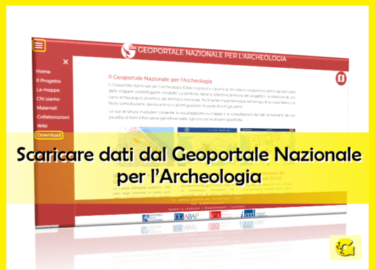 Scaricare dati dal Geoportale Nazionale per l’Archeologia