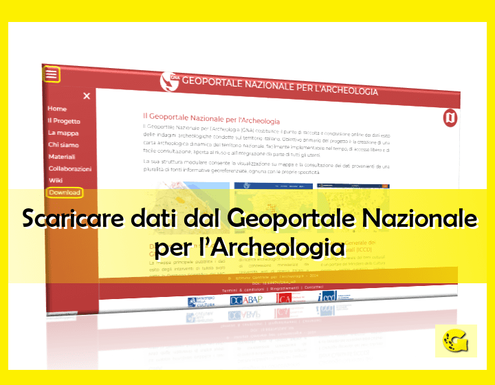 Scaricare dati dal Geoportale Nazionale per l’Archeologia